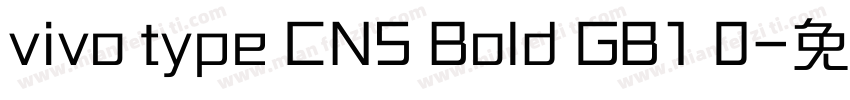 vivo type CNS Bold GB1 0字体转换